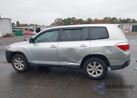 2013 Toyota Highlander Base V6 from USA, damaged, VIN 5TDZK3EH5DS101846